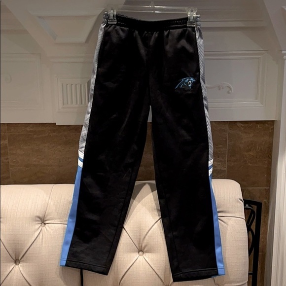 Kid’s NFL Carolina Panthers Youth XL Fleeced Pants - Picture 1 of 8